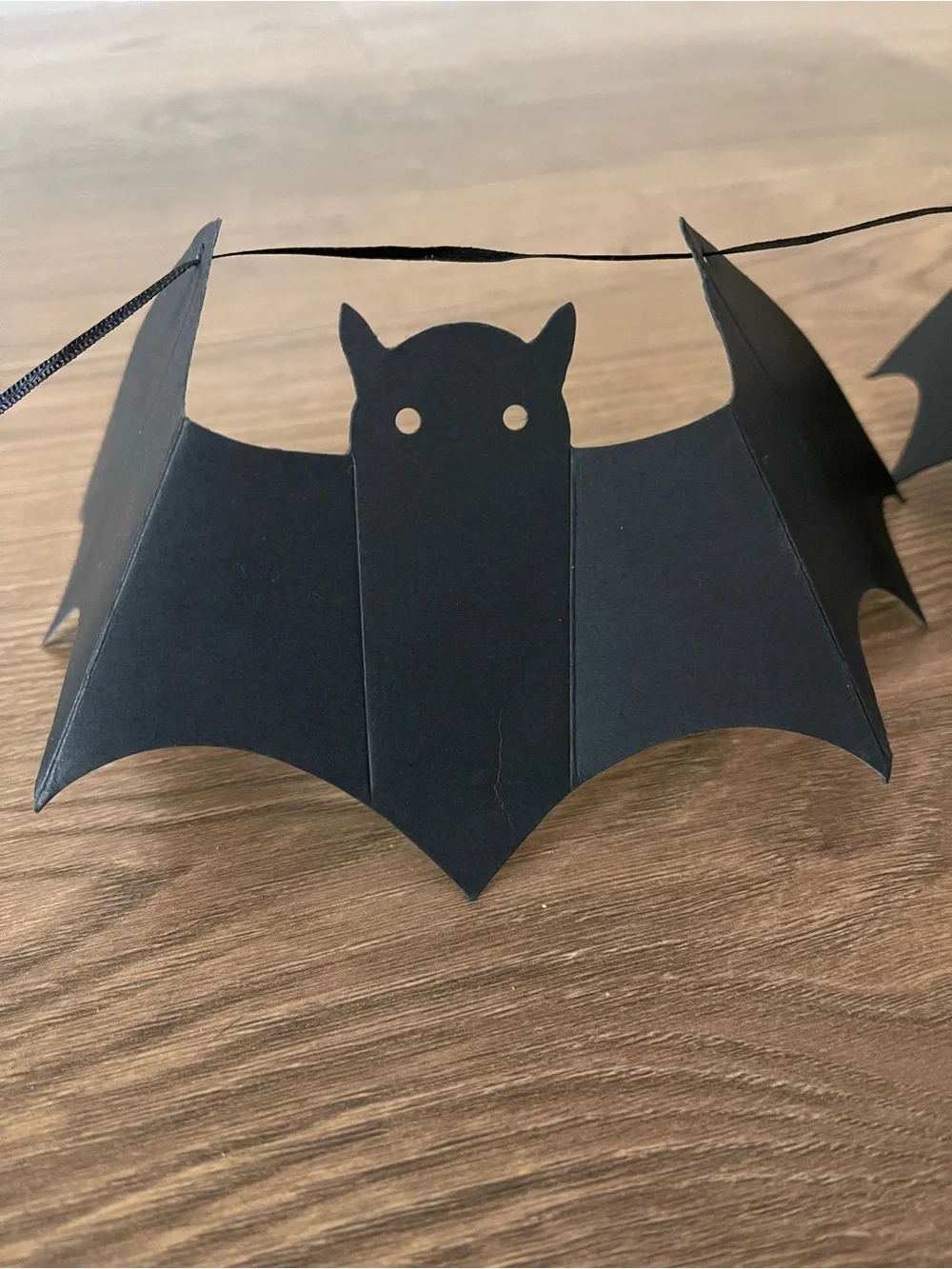 Vintage 1980’s Die Cut Happy Halloween 10ft Banner 3d Bats & Glitter Party Decor
